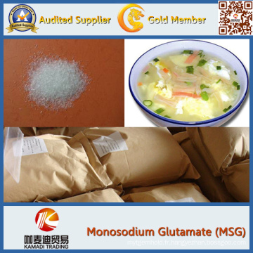 Glutamate monosodique d&#39;ingrédient alimentaire essentiel (MSG)